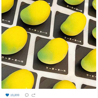 OCPO KITCHEN Mango Silicone Mold for Baking Mousse Cake, Fruit French Dessert, Pastry, Chocolate, Ice Cream, Cake Decoration Mold, 3D Mango Shape (10-Cavity) - style: Mango (10-Cavity)