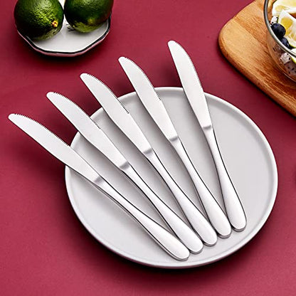 Aebeky 8-Piece Stainless Steel Table Knives,Dinner Knives Set,9.1-Inch (8-Piece) - size: 8-Piece