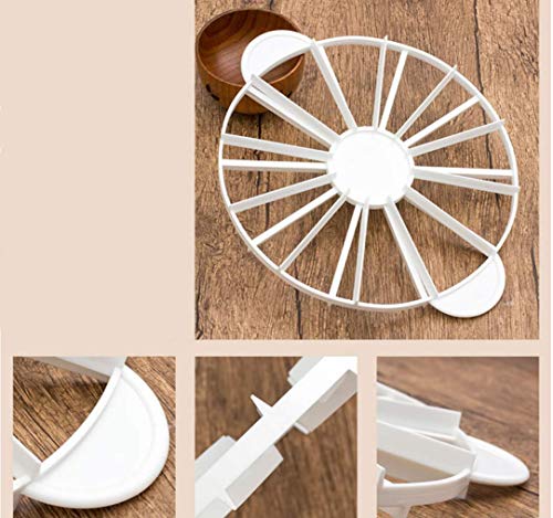 Round Cake Slice & Pie Slicer Marker, Cake Divider, Cheesecake Cutter, Double Sided Cake Portion Marker, 10 or 12 Slices-Works for Cakes Up To 16-Inches Diameter - size: 16 inches