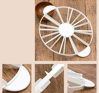 Round Cake Slice & Pie Slicer Marker, Cake Divider, Cheesecake Cutter, Double Sided Cake Portion Marker, 10 or 12 Slices-Works for Cakes Up To 16-Inches Diameter - size: 16 inches