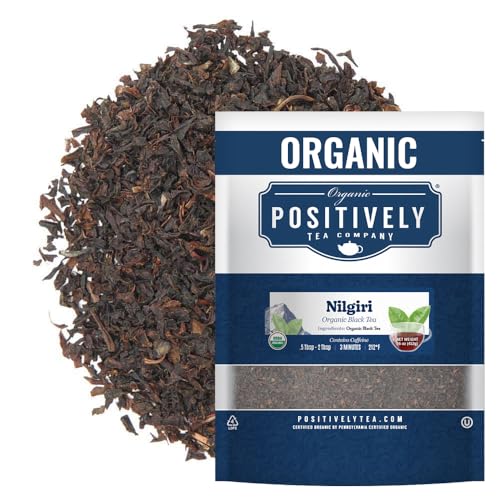 Organic Positively Tea Company, Nilgiri FBOP Black Tea, Loose Leaf, 16 Ounce - size: 1 Pound (Pack of 1)