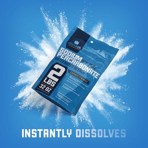 Sodium Percarbonate 2 lb – Chlorine-Free Laundry Booster, Eco-Friendly Stain & Odor Remover, Multipurpose Cleaner - Oxygenated Bleach Powder