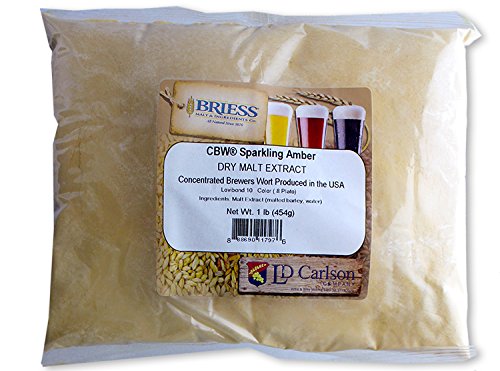 Briess CBW Dry Malt Extract (DME) for Home Beer Brewing (Sparkling Amber, 1lb)