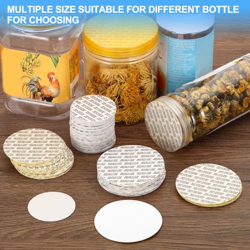 PATIKIL 63mm/2.48" Foam Lid Liner, 50Pack PS Foam Resistant Tamper Pressure Sensitive Seal for Bottle Cap Liners Seals - size: 63mm