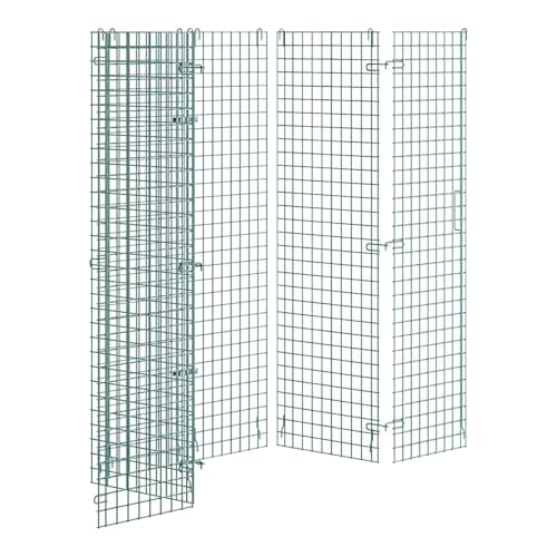 24" x 36" x 61" NSF Commercial Heavy Duty Green Epoxy Wire Security Cage Kit, Metal - color: Green, size: 24" x 36" x 61" Only Security Cage