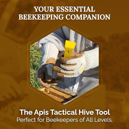 Hive Tool - Flat 2.5mm Thick Heat Treated Stainless Steel for Durability & Strength - Beekeeper Tools for Prying, Lifting & Scraping - Beekeeping Supplies - size: Standard