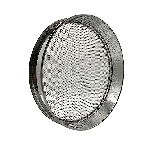 Soil Sieve for Garen -12 inches Soil Sifter for Rocks Compost-Sifting pan (1/8”Mesh Screen) - size: 1/8”Mesh Screen