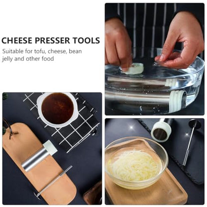 ABOOFAN Stainless Steel Tofu Shredder Mold and Bean Jelly Slicer Cutter Kitchen Press Multipurpose Household Tofu Press for Firm Preparation