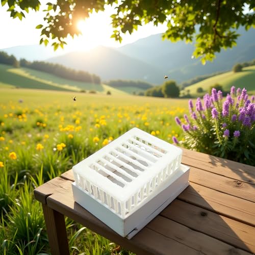 White Queen Marker Cage Clip Bee Plastic Catcher Beekeeper Beekeeping Tools Equipment Plastic Beekeeping Supplies Farm and Ranch Beekeeping for Beginners