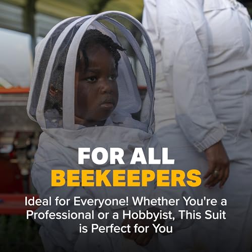 Mann Lake Weathertek Honey Maker Suit with Veil, 100% Waterproof, Durable and Breathable, Rainproof and Weather-Resistant Beekeeping Protective Gear for Professional and Hobbyist Beekeepers, Small - size: Small