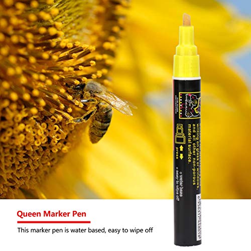Queen Bee Pen, Beekeeping Tools Queen Bee Marking Pen Set Bee Keeping Pen (Yellow)