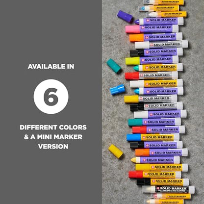 SAKURA Solid Paint Markers with Twist Up Tip - Low Temperature Permanent Marker Pens - Window, Wood, & Glass Marker - Black Paint - 1 Pack