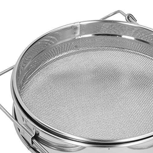 Honey Stainless Steel Beekeeping Double Honey Sieve Strainer Apiary Equipment Durable Has Service FilterHoney StrainerStainless Steel FilterDouble Sieve
