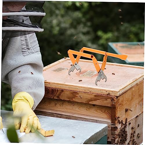 4pcs Stainless Steel Beehive Frame Holder Grip Essential Beekeeping Tool for Removal and Safe Hive Inspection Ergonomic Design for Better Control and Comfort