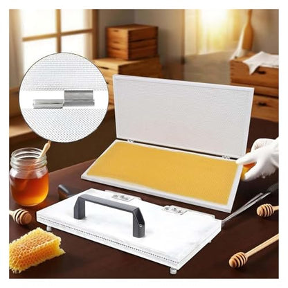 Beeswax Foundation Sheet Mold, Natural Beeswax Foundation Sheets - 220x420mm, 4.9mm/5.4mm Eye Comb Press Tool for Beekeeping Supplies & Equipment(41.5 * 20 5.4) - size: 41.5*20 5.4