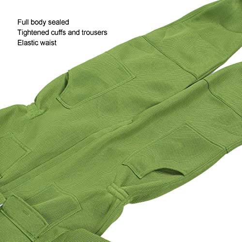 Beekeeping Suit, Bee Keeper Suit, Professional Breathable Full Body Bee Suit with Round Veil Hat for Backyard and Bee Keeper and Backyard Beginner Beekeepers (XL)