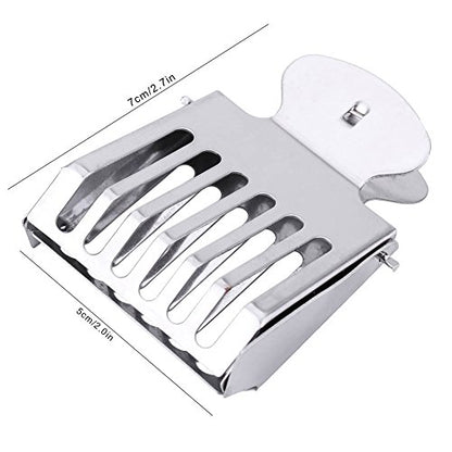 HERCHR Beekeeping Clip Stainless Steel Queen Bee Catcher Cage Catching Tool Beekeeping Equipment(5pc)