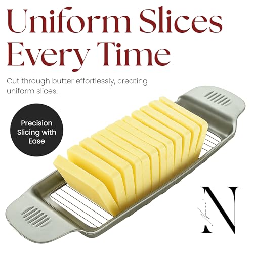 Namre Butter Cutter Slicer| Stainless Steel | Wire Butter Square Slicer | Handheld Butter Cutter for Butter| BBQ Accessories for Corn on the Cob & Grilling