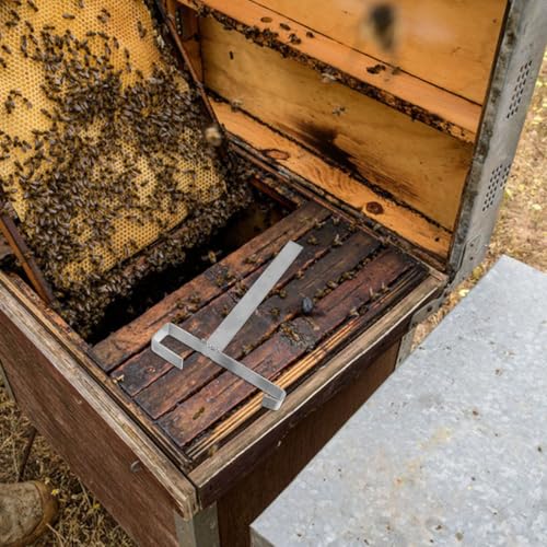 DOITOOL Stainless Frame Holder Stand 2-Pack Nest Frame Bracket Detachable Beekeeping Hive Tool Storage Support 9.2 X 5.3 Inch