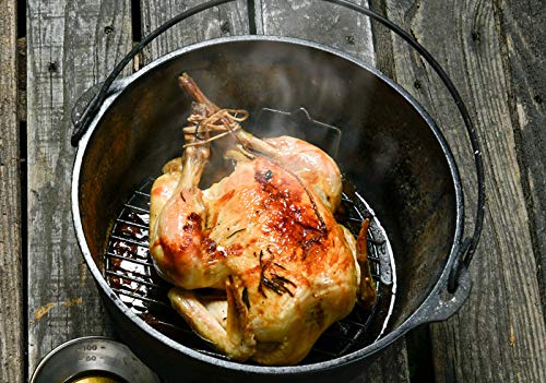 CAMPINGMOON Round Cooling Rack Roasting Rack for Baking Stainless Steel W24 Diameter φ9.5inch/φ24cm - color: Dia 9.5 inches, W24