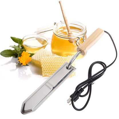 Electric Uncapping Knife, Acogedor Bee Uncapping Knife Electric Honey Knife Honey Scraper Beekeeping Hot Knife Stainless Steel Cutter (US Plug)