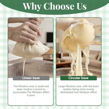 5 PCS Reusable Cheese Cloth Bags for Straining,Fine Mesh Nylon Filter Bags for Nut Milk,Juice,Soy Milk,Dumpling Fillings,and Cheese Making