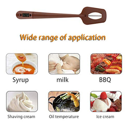Silicon Candy Thermometer Digital Spatula Thermometer Professional Durable deep Frying Instant Read Temperature Reader and Stirrer for Kitchen Cooking,Baking BBQ, Candy,Chocolate,Sauce, Jam