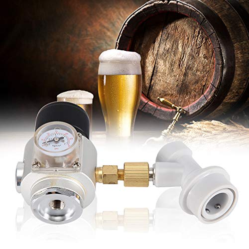 Mini CO2 Gas Regulator for Corny Kegs, Gas Lock Disconnect, Homebrewing, Wine Making, Kegging Tools