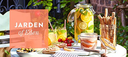 Le Parfait Super Jar 3L (96oz) French Glass Preserving Jar w/Airtight Rubber Seal & Wire Bail Closure - BPA-Free Canning Jar for Pickles, Fruit, Sauce& Food Storage - Made in France Since 1930 3PK/CP - color: 96oz (Set/3 CP)
