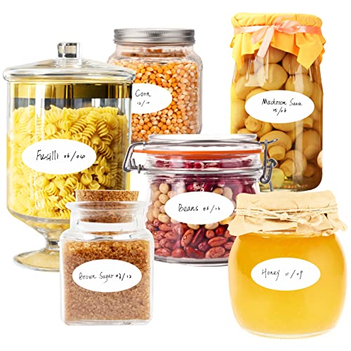 500 Removable Freezer Pantry Labels, Waterproof Tear Resistant Removable No Residue, for Food Containers Jars Kitchen Restaurant Storage Organization - style: Style 4