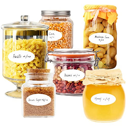 500 Removable Freezer Pantry Labels, Waterproof Tear Resistant Removable No Residue, for Food Containers Jars Kitchen Restaurant Storage Organization - style: Style 4