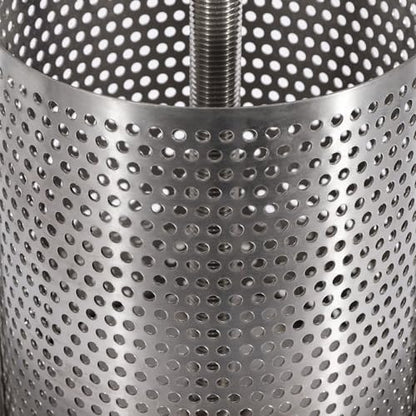 10L Large Fruit Honey Press Machine, Beeswax Extractor Beekeeping Machine Stainless Steel Mesh Strainer Manual Bee Honey Presser for Press Fruits Vegetables Wine Juice Making - size: 10L Silver