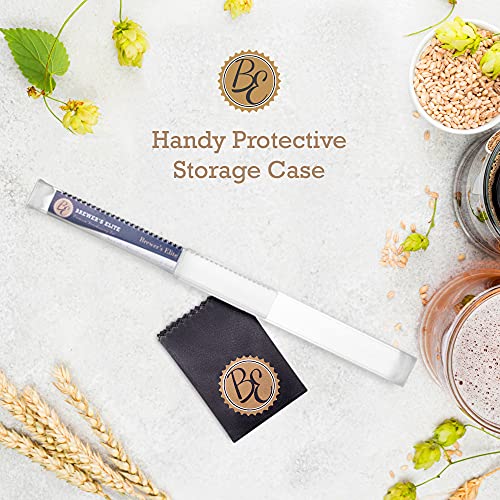 Brewer's Elite Hydrometer - for Home Brew Beer, Wine, Mead and Kombucha - Deluxe Triple Scale Set, Hardcase and Cloth - Specific Gravity ABV Tester (Hydrometer & Glass Test Jar Kit) - size: Hydrometer & Glass Test Jar Kit