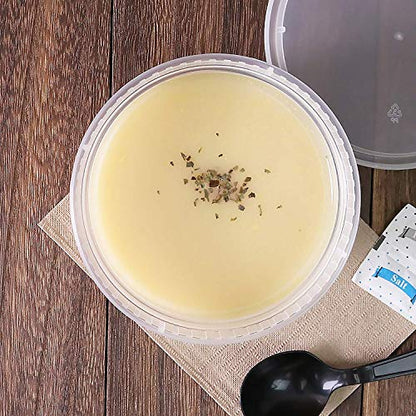 Karat [16oz - 240 ct] Clear PP Injection Molded Round Deli Containers with Lids (FP-IMDC16-PP) - color: Clear, size: 16oz