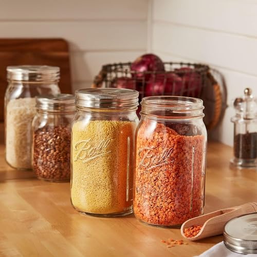 Ball Reusable Mason Jar Lids, Stainless Steel Storage Lids with Silicone Gaskets for an Airtight Seal, Wide Mouth, One Pack of 3, Silver
