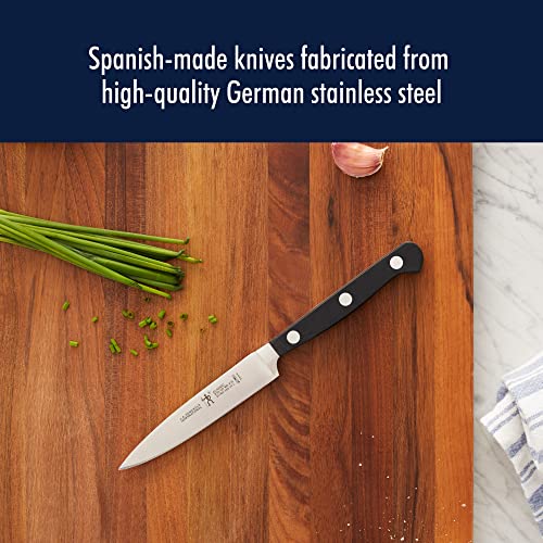 Henckels Classic 3-Pc Starter Chef Knife Set, Razor-Sharp German Engineered | Fully Forged Construction Provides Balance with Traditional Triple-Rivet Handles Enables Comfortable Easy Cutting. - style: Kitchen Knife Set