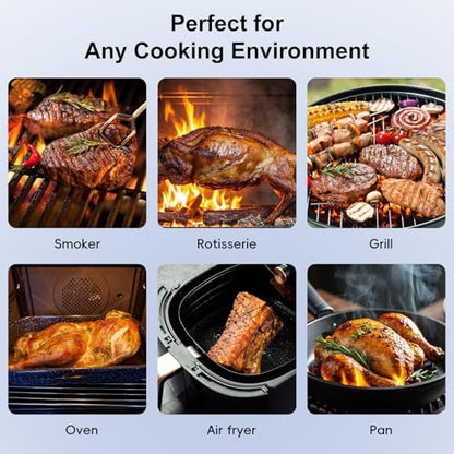 Newise Wireless Bluetooth Meat Thermometer - 2 Probes & Smart App | Digital Food Thermometer for Cooking, Smoker, BBQ, Girll, Gifts for Men Husband Dad - size: 2 Probes