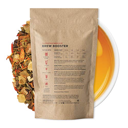 Kombucha.com Equatorial Energy Elixir Brew Booster – Premium Botanical Kombucha Flavoring Blend for Home Brewed Kombucha, Tea, Sangria & More – Easy & Delicious Flavors for Your Kombucha Starter Kit – (8 ounce) - size: 8 Ounce (Pack of 1)