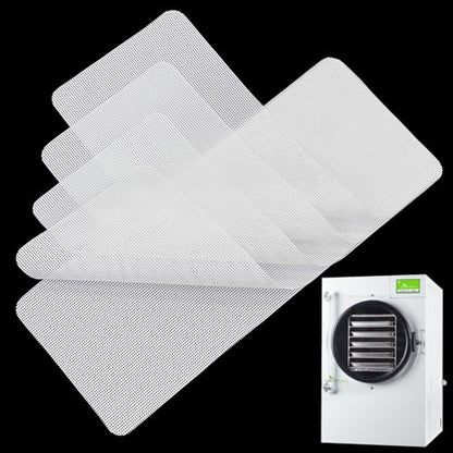 GUCUJI Silicone Mesh Mats for Harvest Right Freeze Dryer (Medium 5 Trays), Non-Stick, Reusable, Easy to Clean, Food Grade BPA Free, 5Pcs