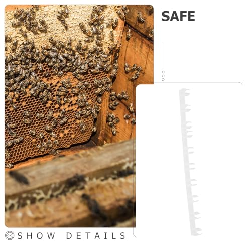 GALPADA 10pcs Plastic Hive Gap Strips Beehive Frame Spacers for Beekeeping Equipment Honeycomb Frame Divider Tool for Apiary Management