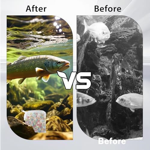 10PCS Aquarium Filter Media Bags, 3x4 Inch Fish Tank Media Mesh Filter Bags, Reusable Mesh Filters Bag for Activated Carbon, Filter-Stones and Ceramic Rings, White Mesh-Net Filters Bag with Zipper