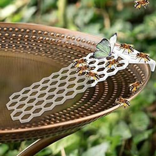 Bee Watering Station - Beehive-Shaped Butterfly Waterer - Bee Drinking Station - for Garden Lawn Yard Patio Balcony Porch Pathway Pond - color: White