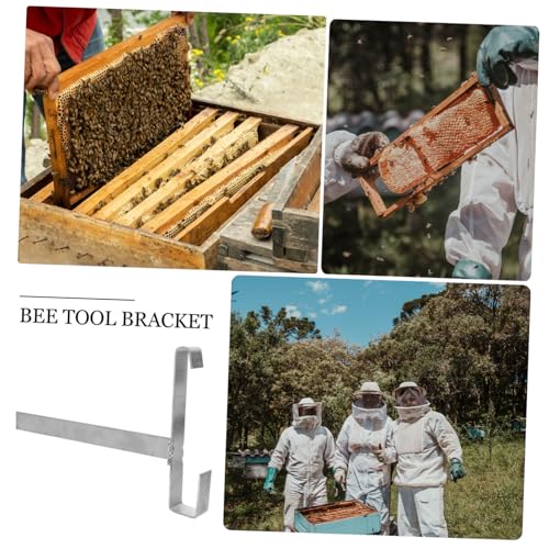 2pcs Bee Frame Holder Stainless Steel Support Rack for Beekeeping Tools Perch Stand for Hive Frame Storage and Cleaning Design for Beekeepers Supplies