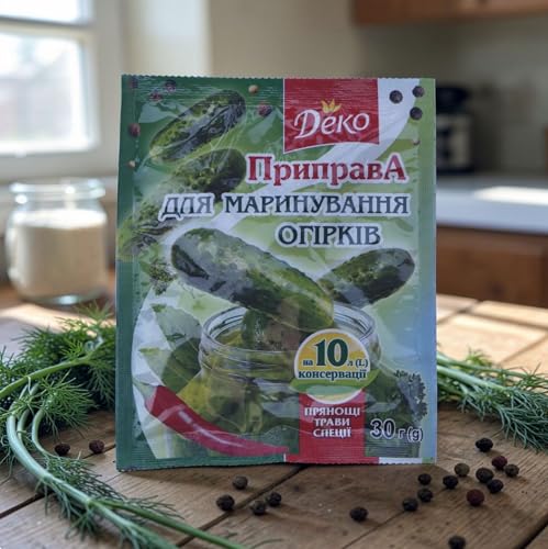 Traditional Ukrainian/Russian seasoning mix for Pickled and Salted Cucumbers, 1 pack for 10 liters (Cucumbers)