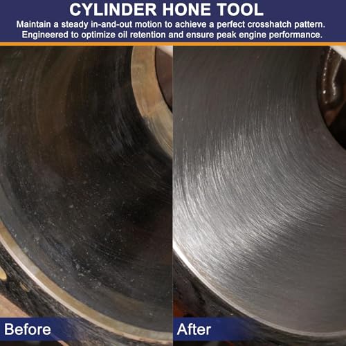 Garhgi 2-1/8"(54mm) Cylinder Hone Tool with 320 Grit SC Abrasive Balls, Flexible Resilient for Engine Brake Rotors Piston Rings Portings Polishing Finishing on Softer Metals Cast Iron Stainless Steel - size: 2.125"(54mm), style: 320 Grit
