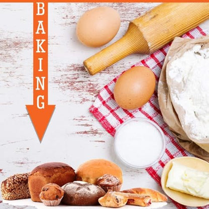 DK Baking Soda | Food Grade Sodium Bicarbonate | Baking Soda For Cake | Triple Refined Soda Powder | For Cleaning Purpose (200gm)