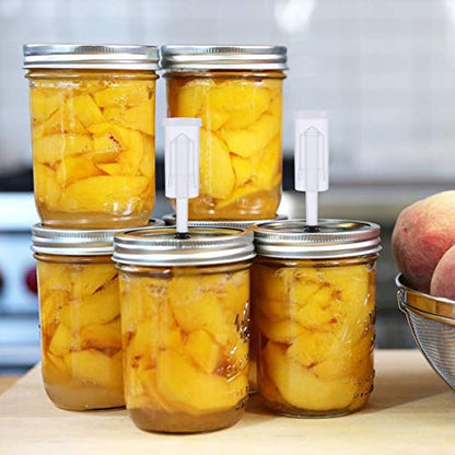 발효용 12팩 3피스 에어락 세트 BPA 프리 1.6cm(5/8인치) OD, 1cm(3/8인치) ID 플라스틱 에어록 발효기 및 실리콘 그로밋, 발효, 양조, 맥주, 와인, 소금에 절인 양배추, 김치용