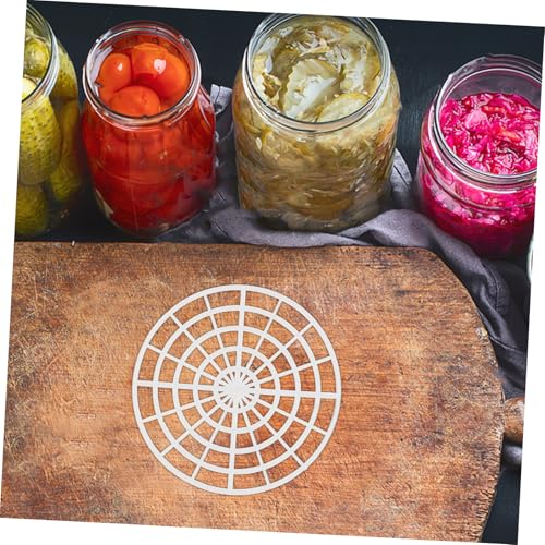 ABOOFAN 5pcs Fermenting Weights Press Rack for Pickling Vegetables Compact Canning Tool Enhances Flavor Absorption Efficiently for Home and Outdoor Use