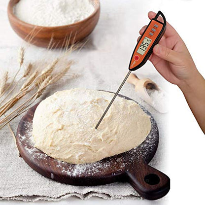 Digital Meat & Milk Thermometer - Instant Read Probe for Cooking, BBQ, Grill, Deep Fry, Roast & Baking