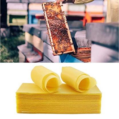 Agatige 10PCS Beeswax Sheets for Candle Making, Natural Beeswax Honeycomb Foundation Sheets Candle Rolling Kit for Kids Adults